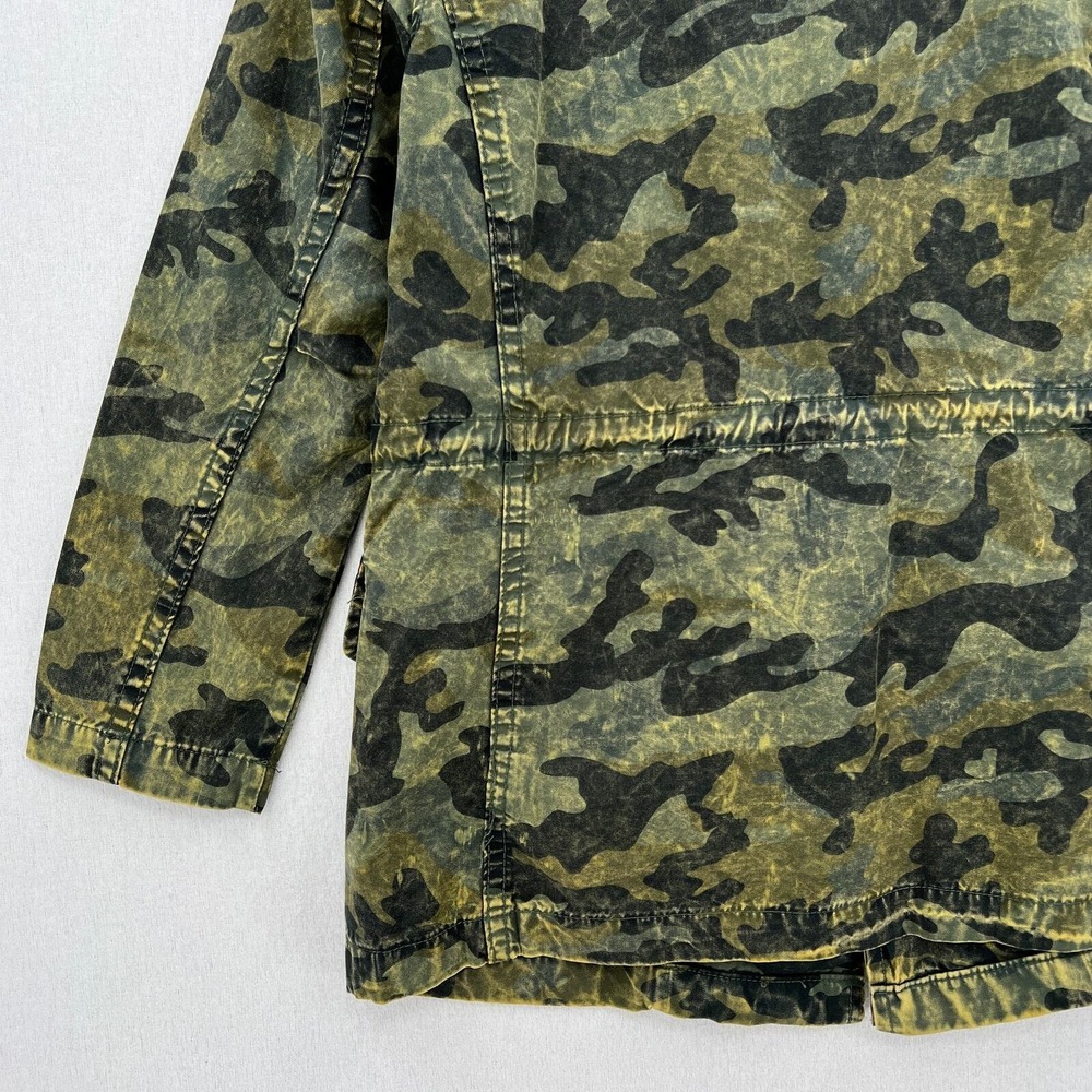 DL1961 Beekman Jacket Jacket Women XS Green Camo Utility Military Field Cotton - Picture 8 of 16